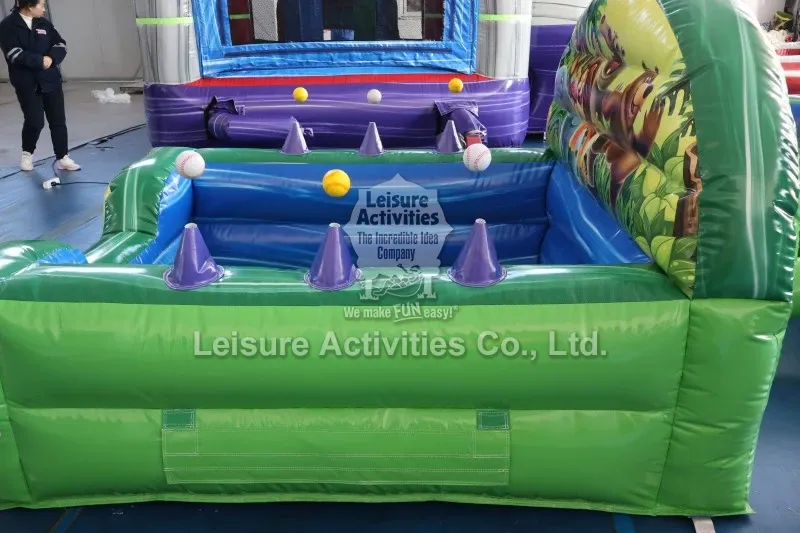 Inflatable Jungle Ball Pool With Air Jugglers